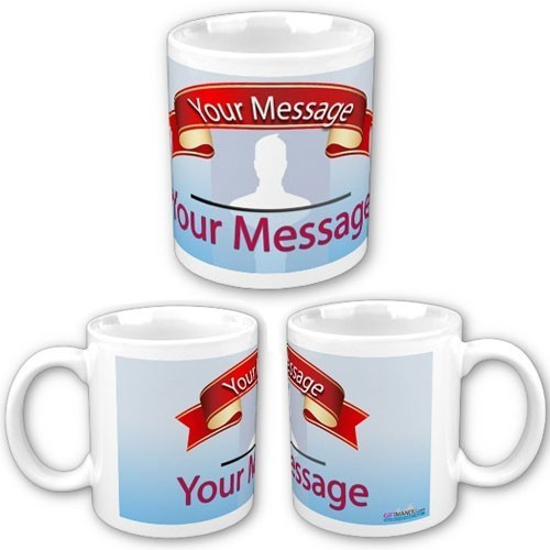 Personalized Coffee Mug with Customized Photo and Text Message