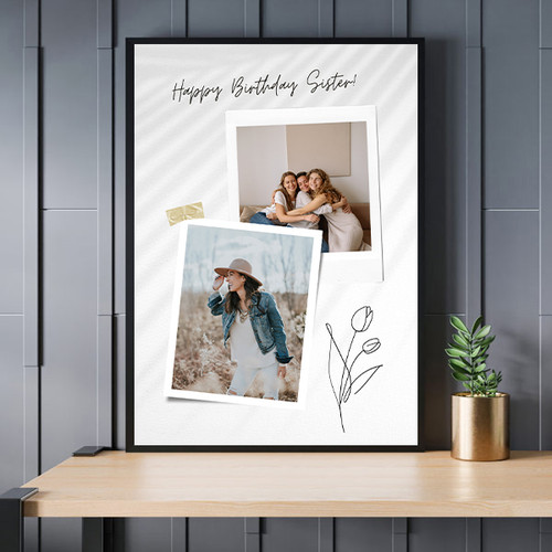 Personalized Frame For Sister Birthday