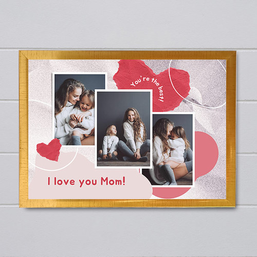 Best Mom Photo Frame with x 3 Image