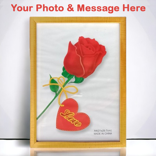Personalized Photo Keepsake with Your Text and Image