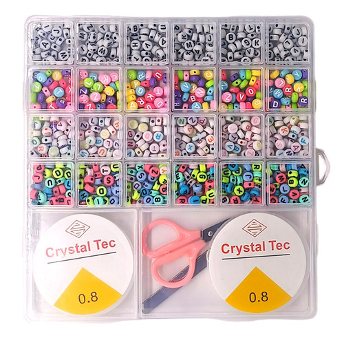 Letter Land: Acrylic Alphabet Beads Set Box