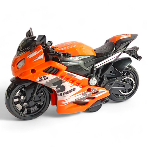 Orange Racing Bike For Kids