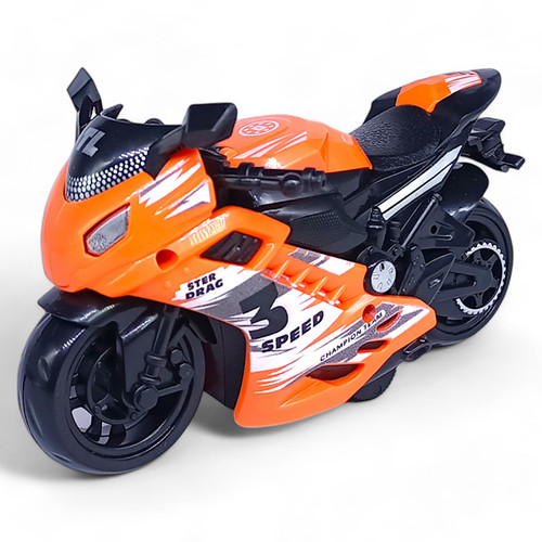 Orange Racing Bike For Kids