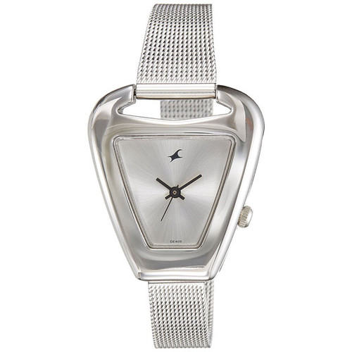 Fastrack Silver Dial Analog Watch for Women (6102SM01)