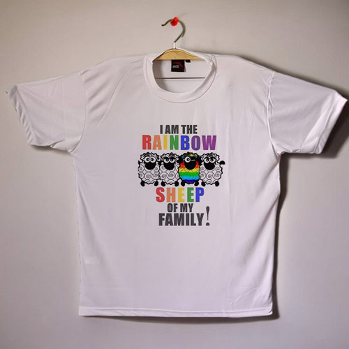 " I am Rainbow Sheep Of Family " Pride T-Shirt