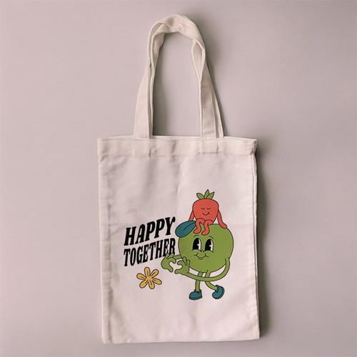 Happy Together Designed Small Size Tote Bag