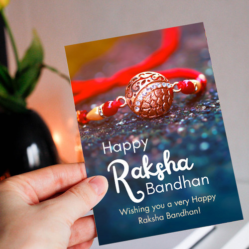 Happy Raksha Bandhan Wishing Greeting Card