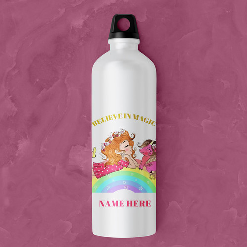 Believe in Magic Designed Tumbler with Your Name Printed
