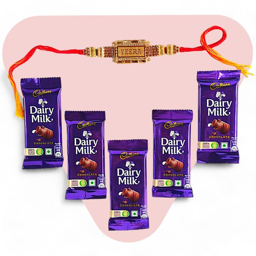 Cadbury Dairy Milk Treats & Rakhi Combo