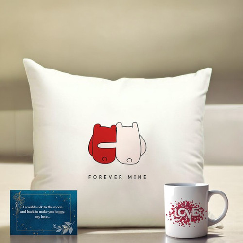 Love Designed: Cushion, Mug, and Greeting Card for Your Beloved