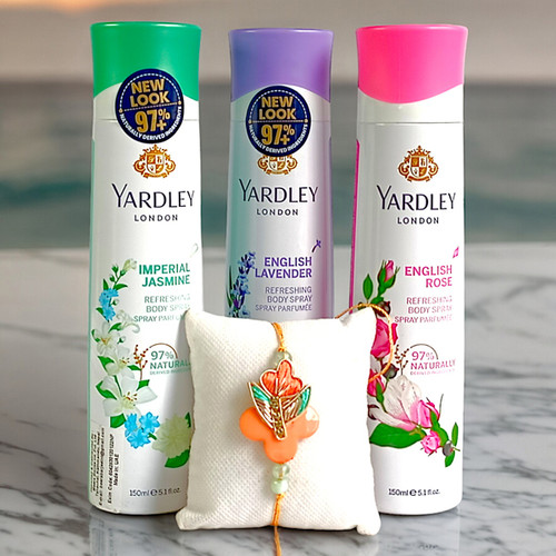 Yardley Body Spray Collection with Rakhi for Sister