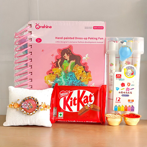 Creative Gifts with KitKat Chocolate and Rakhi for Sister