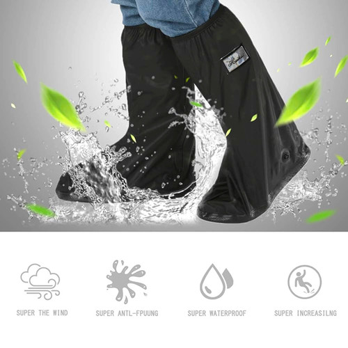 Reusable & Foldable Rain Boot Shoe Cover with Zipper