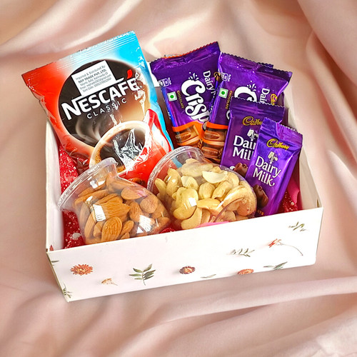 Dry Nuts & Coffee with Chocolates Gift Box