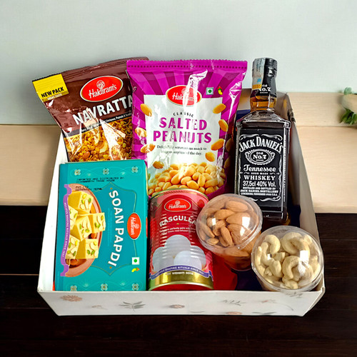 Beverage and Snacks Delight Gift Box