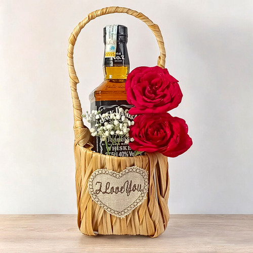 Jack Daniel's and Roses Luxury Gift Basket
