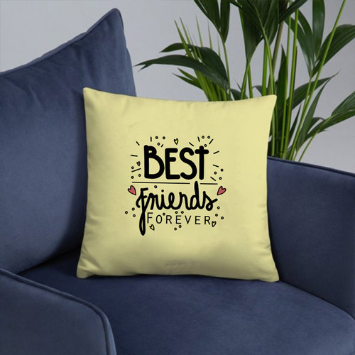 Best Friends Forever Printed Cozy Cushion