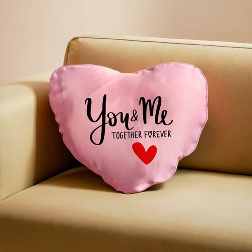 You & Me Design Pink Cushion