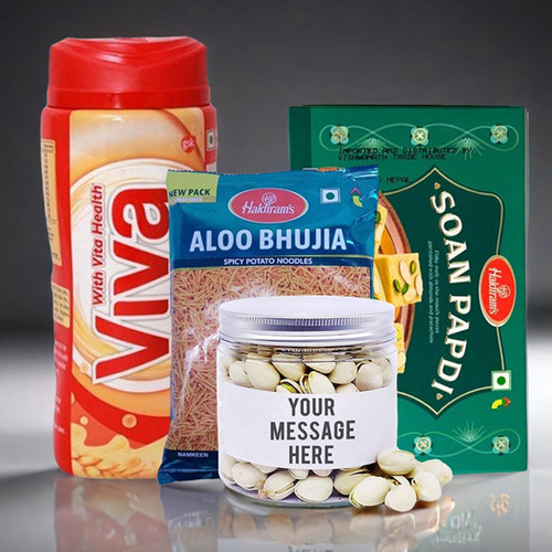 Healthy Diet Foods with Snacks and Mithai