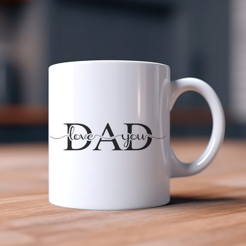 "Love You, Dad" Printed Father's Day Mug