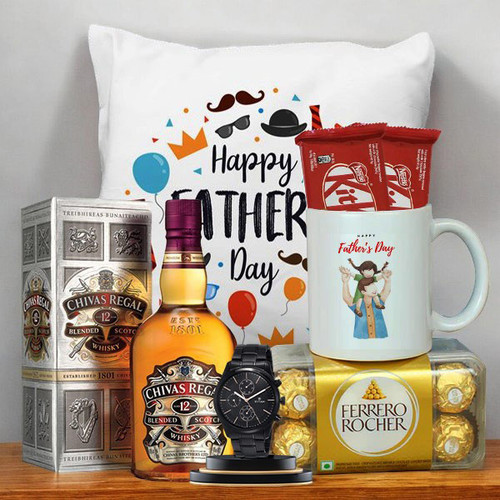 Premium Gift with Whisky 750ml for Father's Day