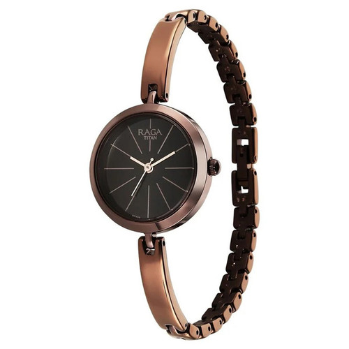 Titan Raga Viva Analog Brown Dial Women's Watch-2606QM03