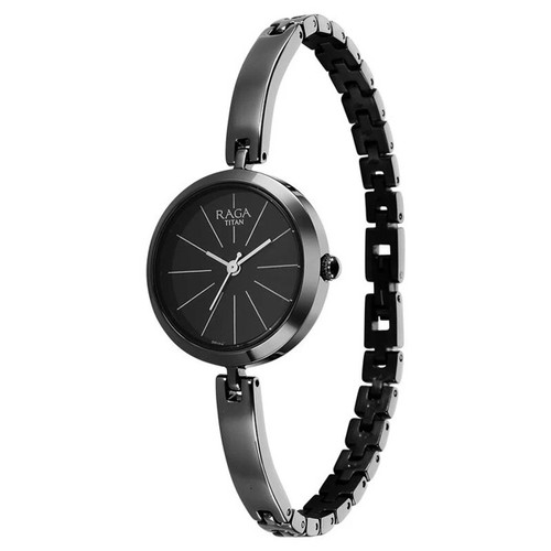 Titan Raga Viva Analog Black Dial Women's Watch-2606QM04