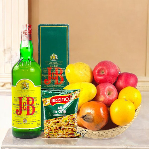 Beverage, Namkeen & Fresh Fruits Combo Beverage, Namkeen & Fresh Fruits Combo