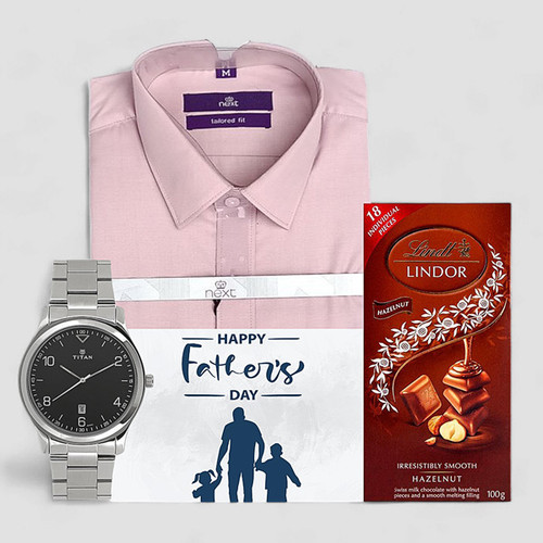 T-Shirt with Watch and Lindt Chocolate Combo
