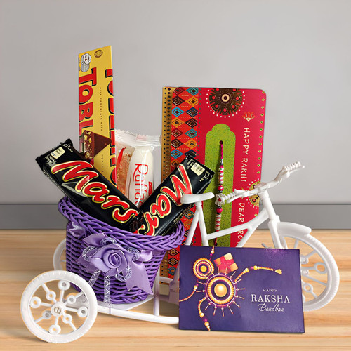 Raksha Bandhan Delight Chocolates and Rakhi