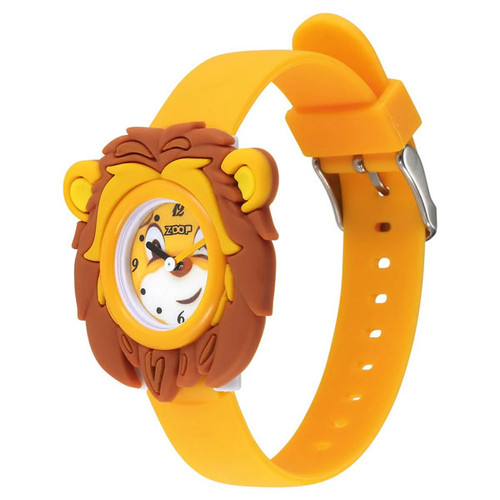 Zoop friends from Nature Quartz Analog Yellow Dial Polyurethane Strap Watch for kids - 26033PP01