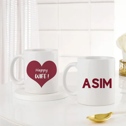 Customizable Couple Ceramic Mugs