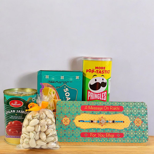 Raksha Bandhan Gift with Snacks and Mithai