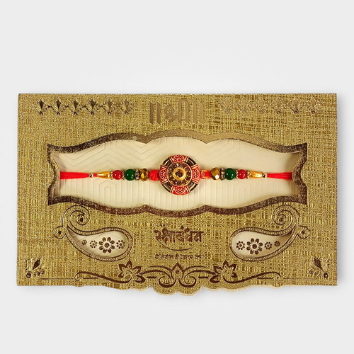 Rakhi with Chocolates Combo in a Basket