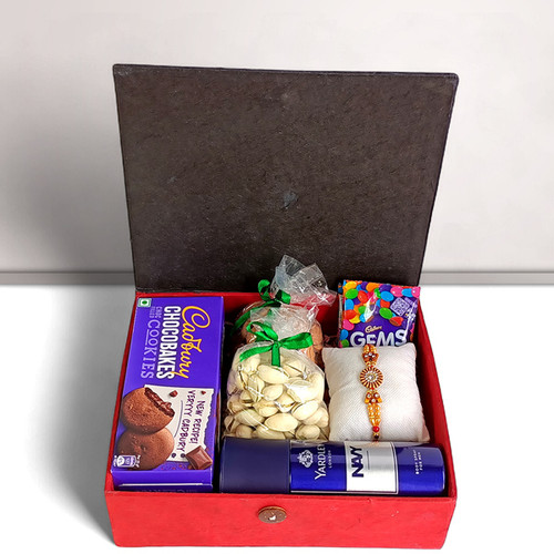 Raksha Bandhan Gift: Chocolates with Nuts and Perfume for Brother