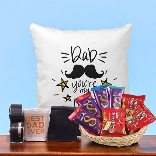 Sweetness Gift with Cushion and Accessories Gift for Dad