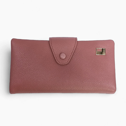Chrisbella Elegance Ladies Leather Purse- Coral