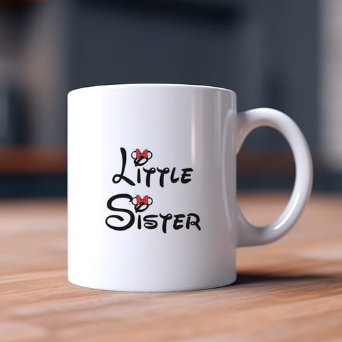 "Little Sister" Printed Ceramic Mug