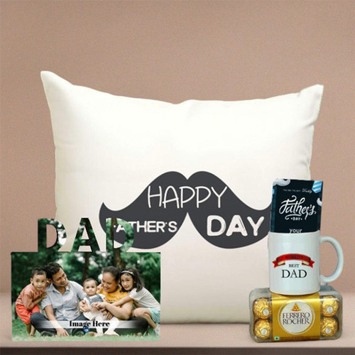 Father's Day Hamper For Your Super Dad with Personalized Photo Frame