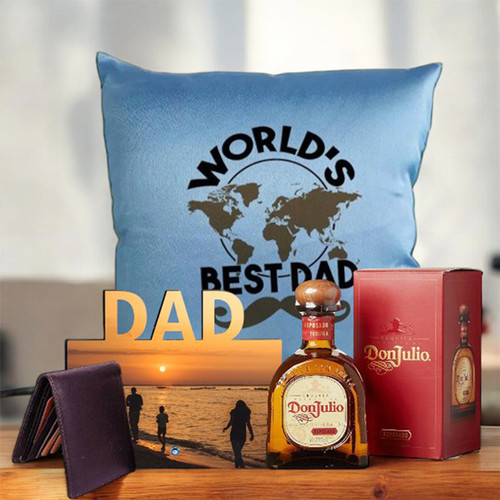 Personalized Dad's Gift with Beverage Combo