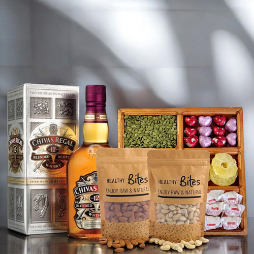 Premium Beverage with Dry Nuts & Sweets Combo