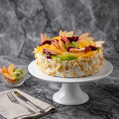 Fresh Fruits Harmony Cake from Hotel Himalaya, Kathmandu (1lb)