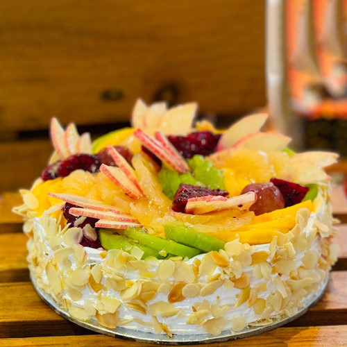 Fresh Fruits Harmony Cake from Hotel Himalaya, Kathmandu (1lb)