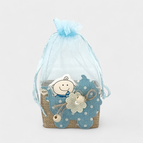 Non-Woven Baby Gift Shower Candy Bag, Blue