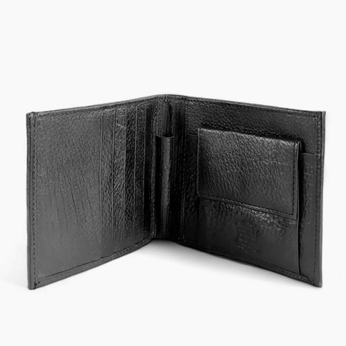Woods Black Bi-Fold Wallet with Card Holder