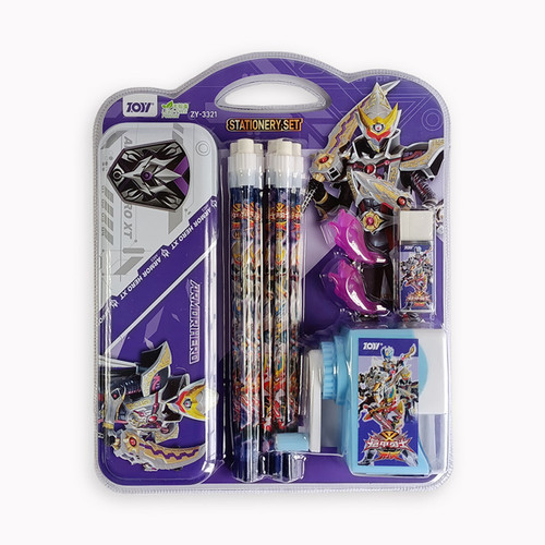 Armor Hero XT Themed Stationery Set - Purple