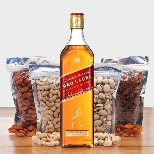 Red Label Whisky with Dry Nuts Combo