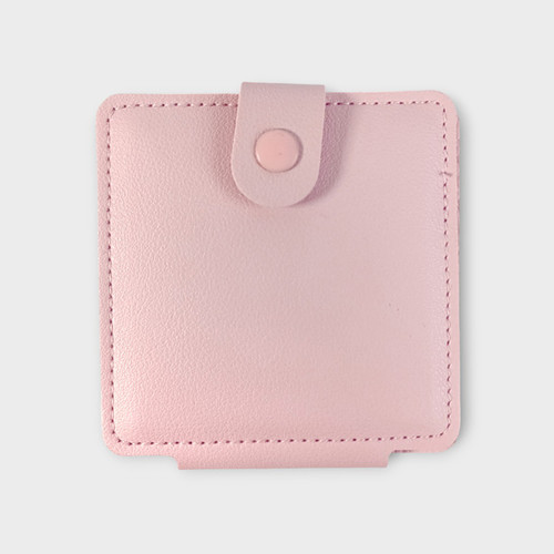 Personalized Rabbit Pocket Mirror - Pink