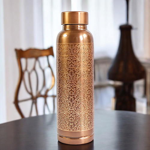 Pure Copper Jointless Water Bottle