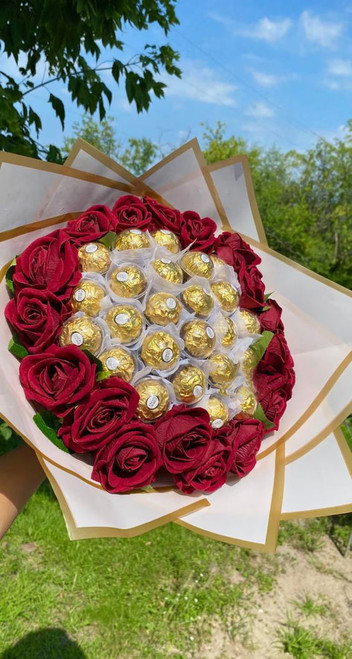 Love Blossom with Roses and Chocolates